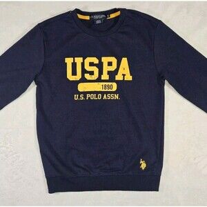 US Polo Assn USPA Sweatshirt Blue Boys Medium (8)